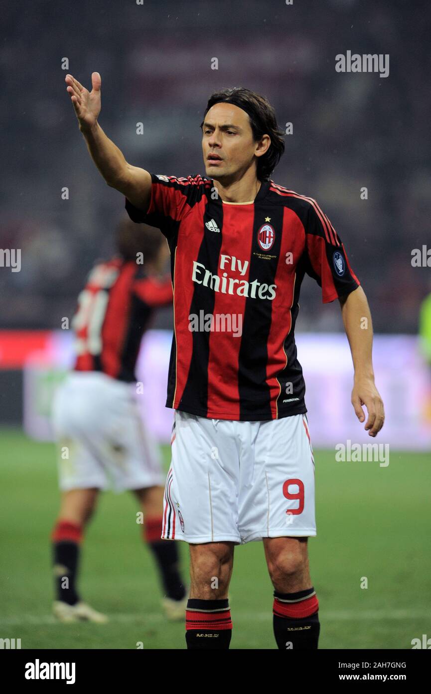 Mailand, Italien, 30. Oktober 2010, 'G.' Meazza San Siro Stadion, Campionato di Calcio Seria A 2010/2011, AC Mailand-FC Juventus: Filippo Inzaghi während Stockfoto