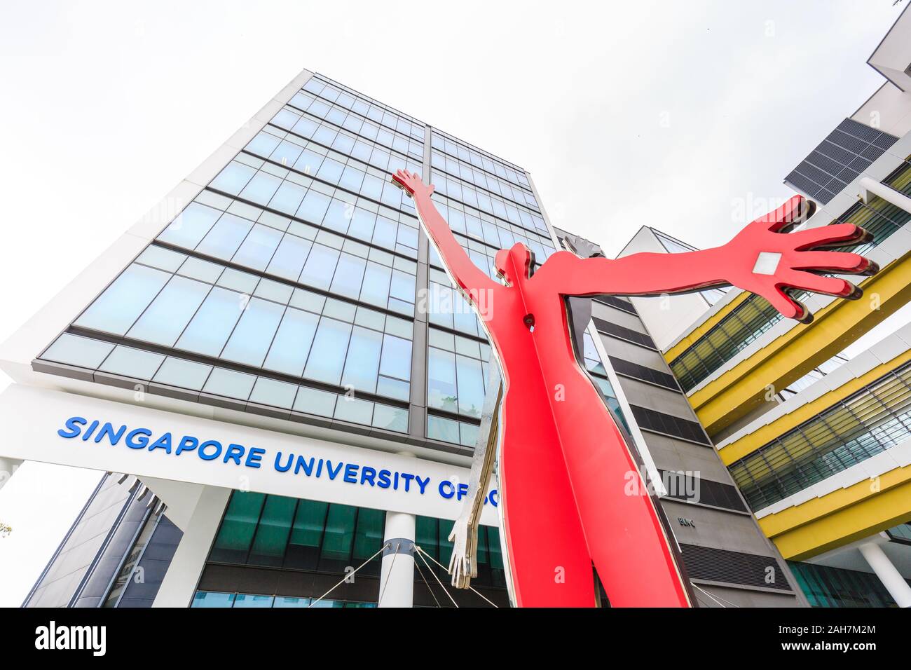 Singapur-14 DEZ 2019: Singapur Universität für Sozialwissenschaften süss-Bereich Stockfoto