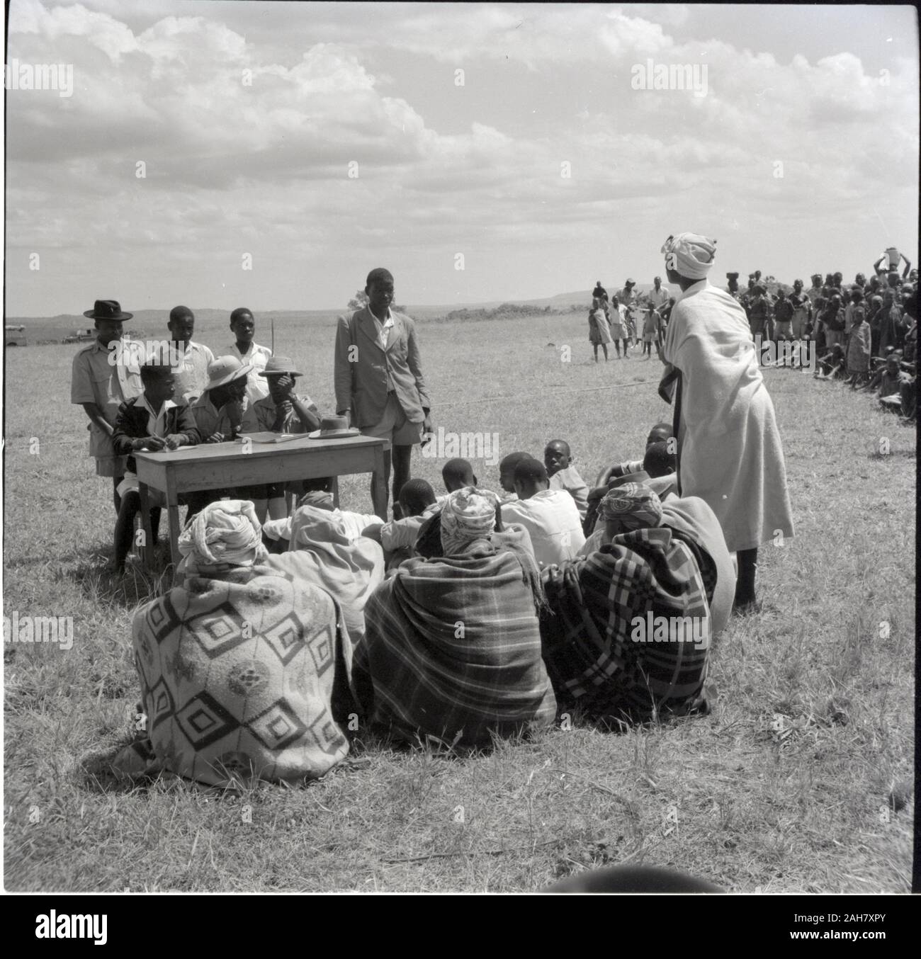 Kenia, Ruel: KuriaDistrict Officer's Baraza, circa 1958. 2012/001/6/2/18 E. Stockfoto