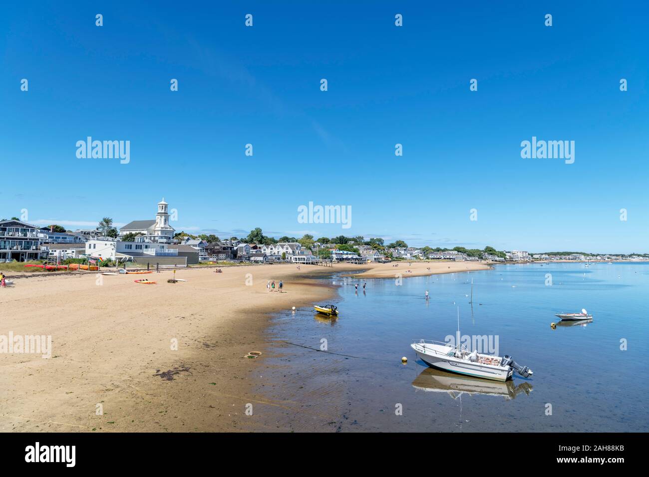 Strand am Hafen von Provincetown, Cape Cod, Massachusetts, USA Stockfoto