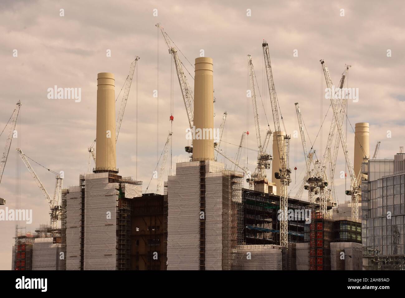 Sanierung Des Battersea Power Station Im Bau Stockfoto