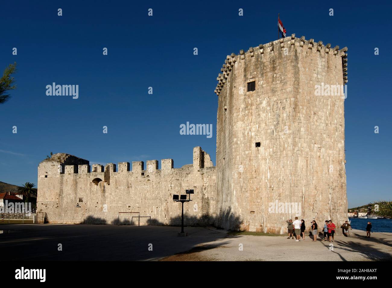 Burg und Festung Kamerlengo, Trogir, Dalmatien, Kroatien, Europa Stockfoto