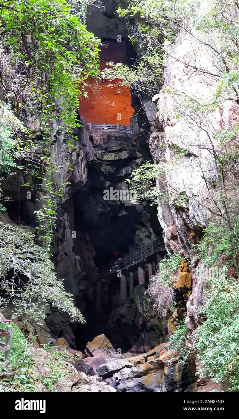 Bei Kunking jiuxiang Scenic Area, Provinz Yunnan, China Stockfoto