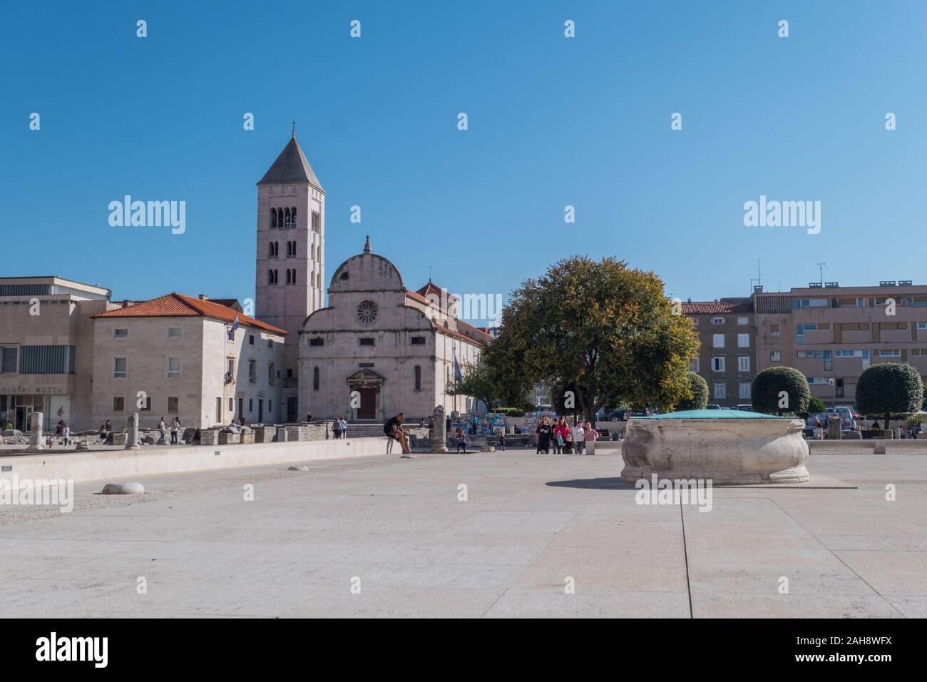 Forum Romanum in Zadar, Kroatien Stockfoto