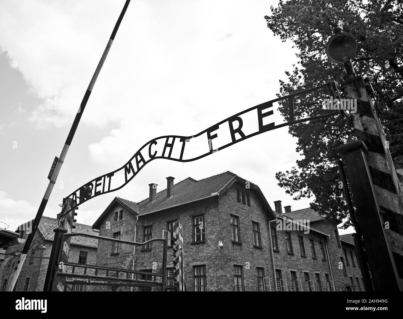 Blick auf Auschwitz OSWIECIM Polen Stockfoto