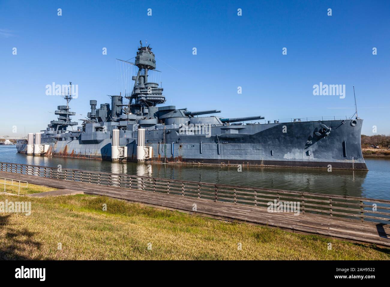 USS Texas Schlachtschiff, Museum Schiff am San Jacinto Battleground