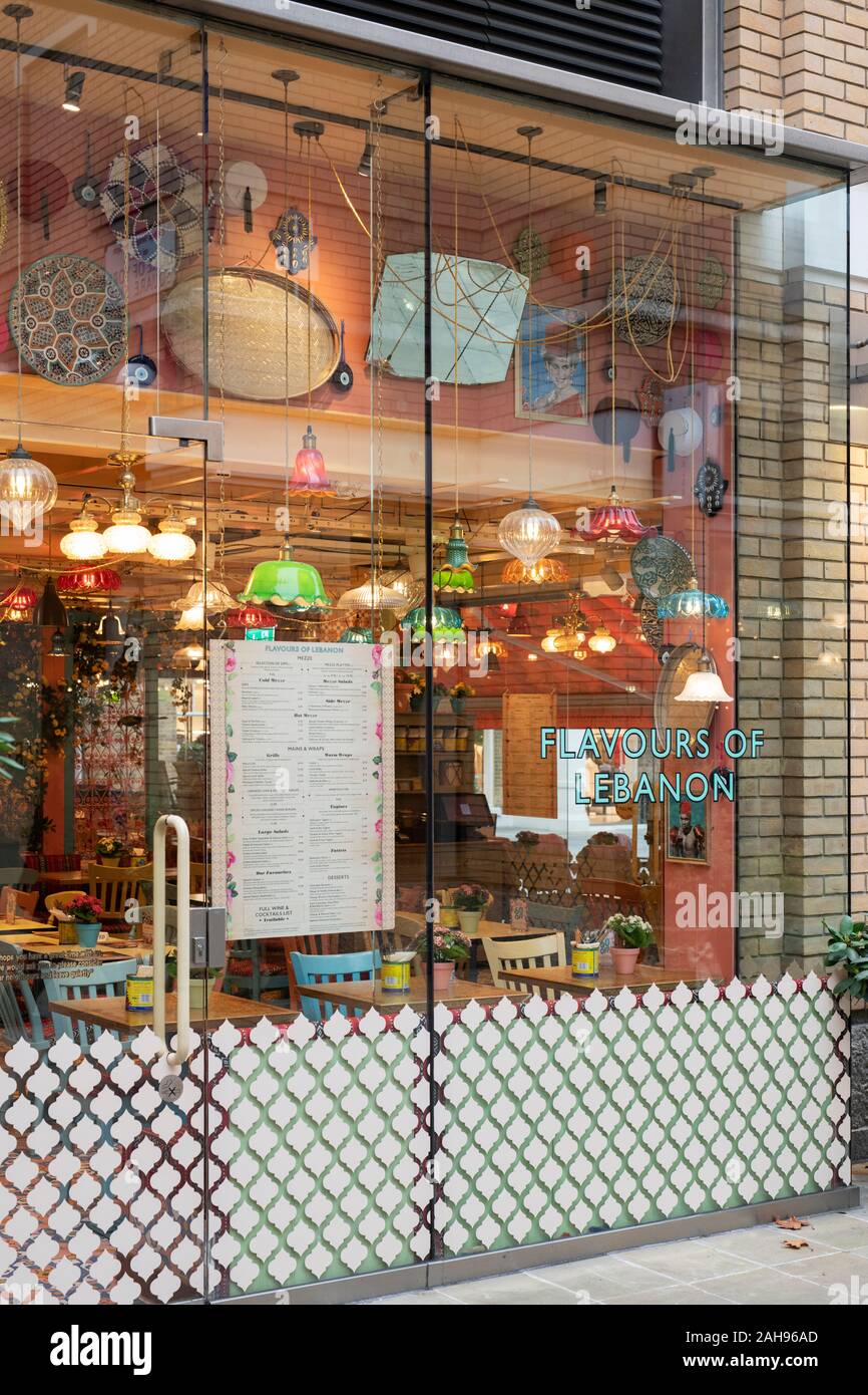 Comptoir Libanais, libanesisches Restaurant, Herzog von York Square, Chelsea, London Stockfoto
