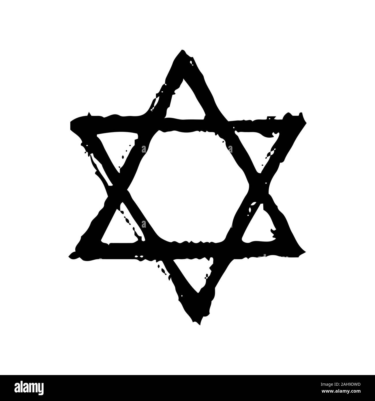 Vintage Style David stern Symbol. Stock Vektor