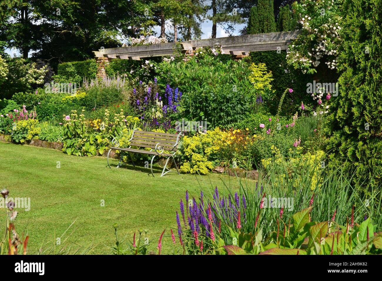 Abbeywood Gärten, Delamere, Northwich, Cheshire, Großbritannien Stockfoto