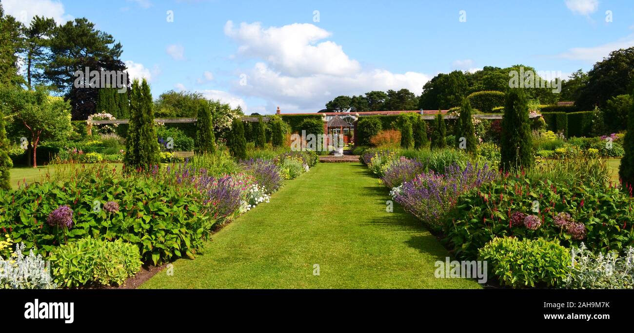 Abbeywood Gärten, Delamere, Northwich, Cheshire, Großbritannien Stockfoto