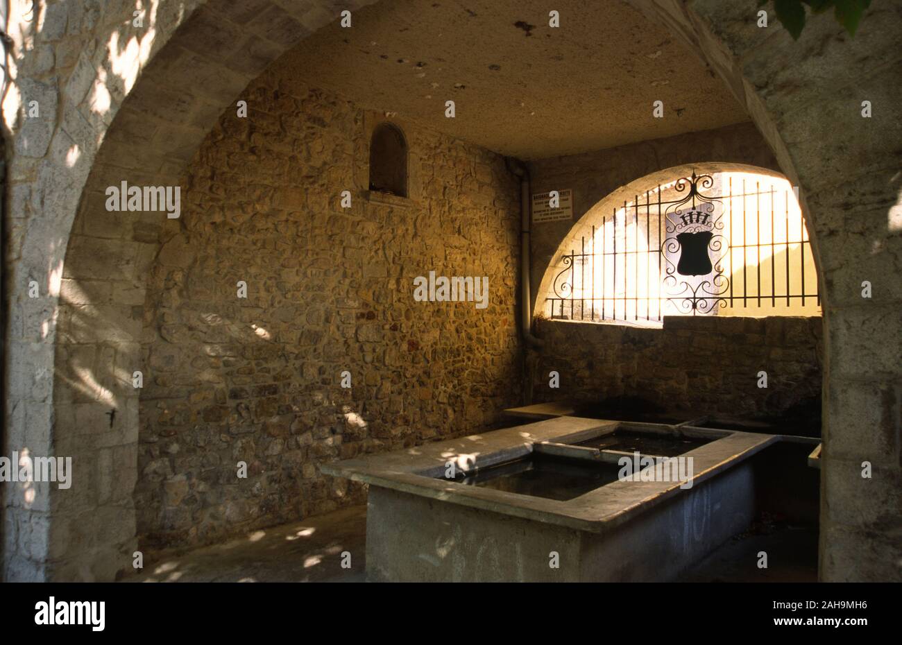 Öffentliche Waschhaus Solliès-Ville kleine hochgestellte Dorf typisch provenzalischen Stockfoto