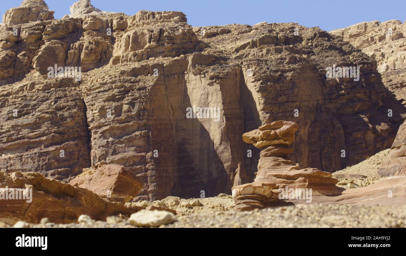 Shkhoret Canyon, ein Wadi in die Berge von Eilat, Israel Stockfoto