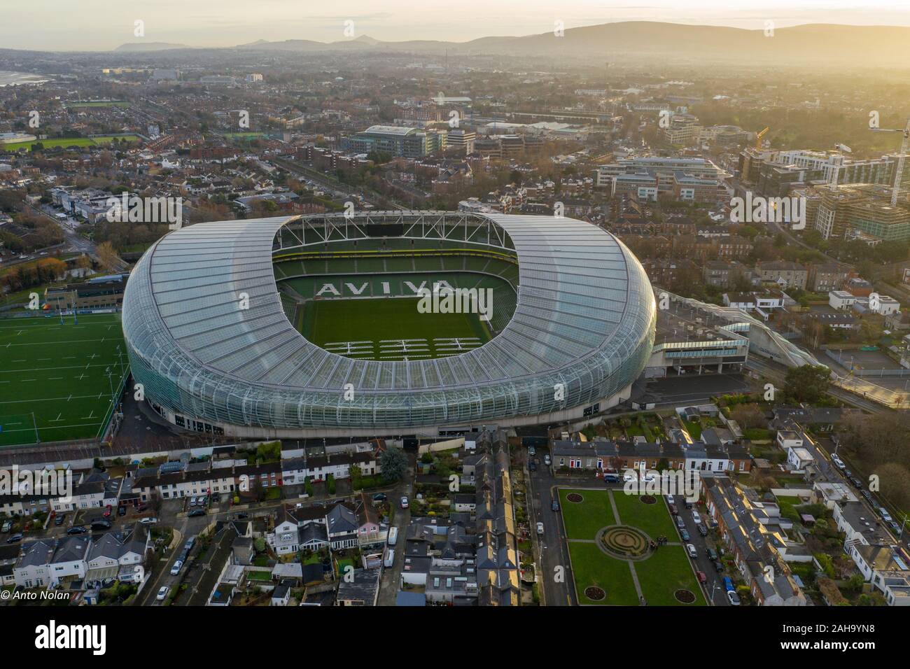 Lansdowe Road, Dublin Stockfoto