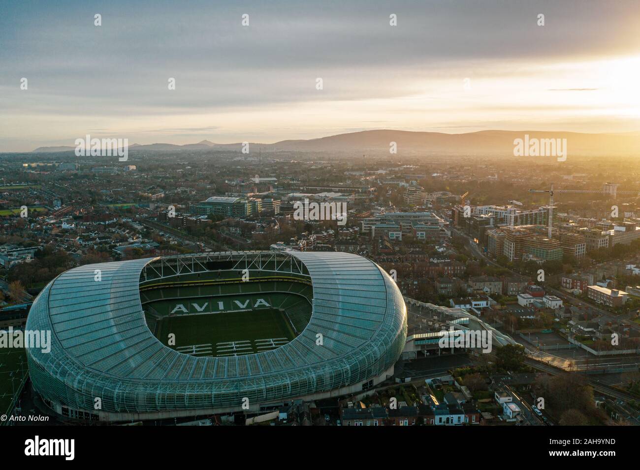 Lansdowe Road, Dublin Stockfoto