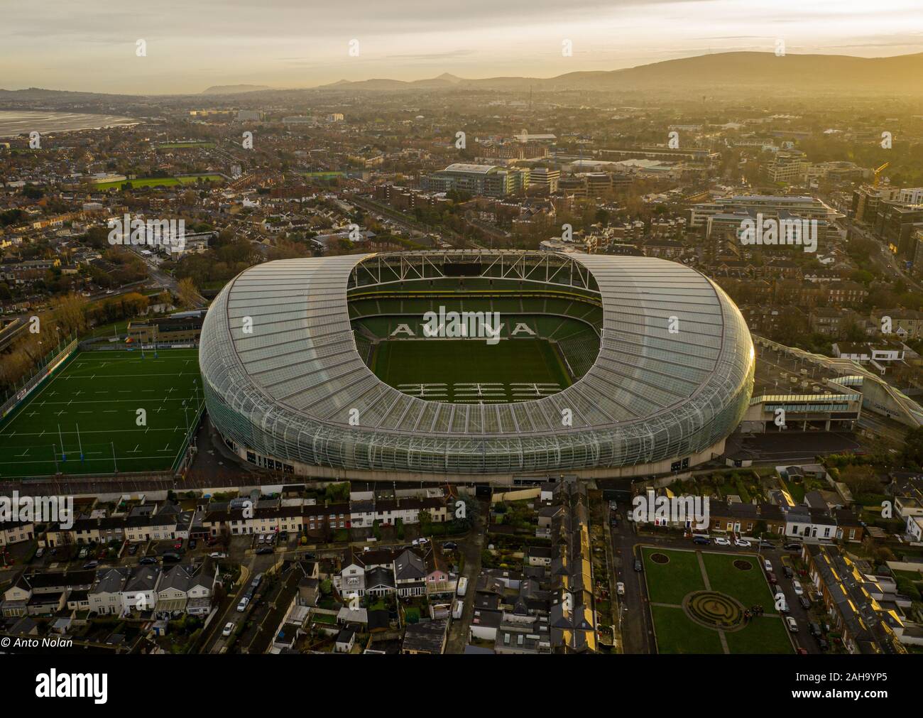Lansdowe Road, Dublin Stockfoto