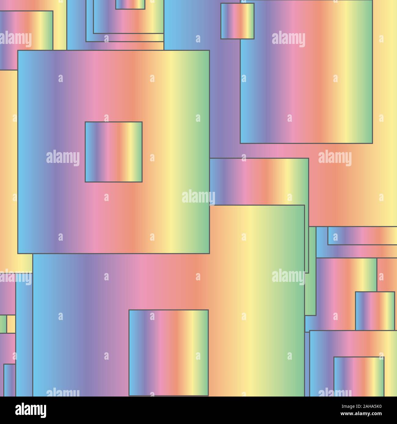 Zusammenfassung Hintergrund mit bunten Quadraten Stock Vektor