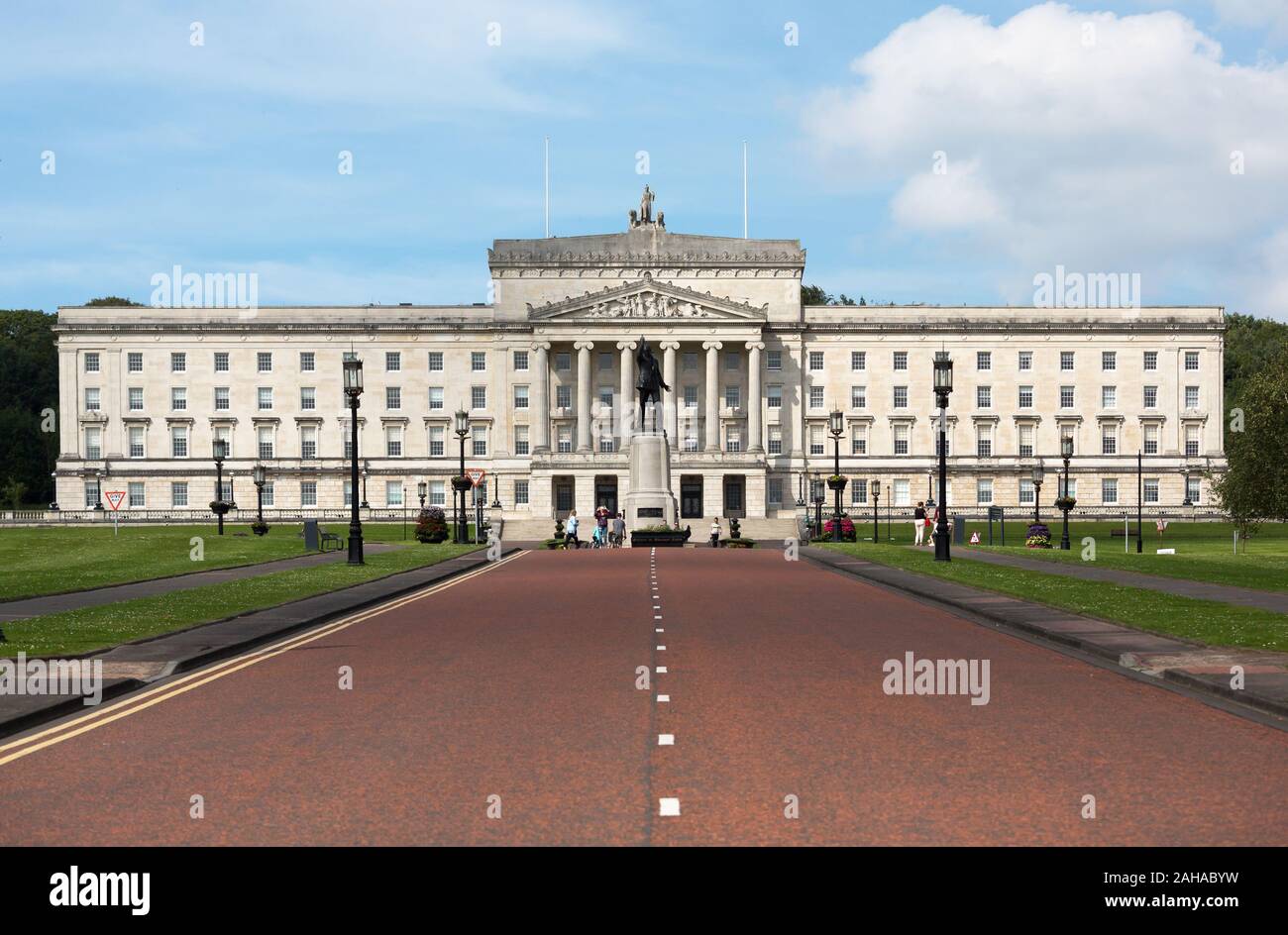 15.07.2019, Belfast, Nordirland, Großbritannien - Stormont Castle, Sitz der Nordirischen Versammlung und der Regierung von Nordirland, wenn Stockfoto