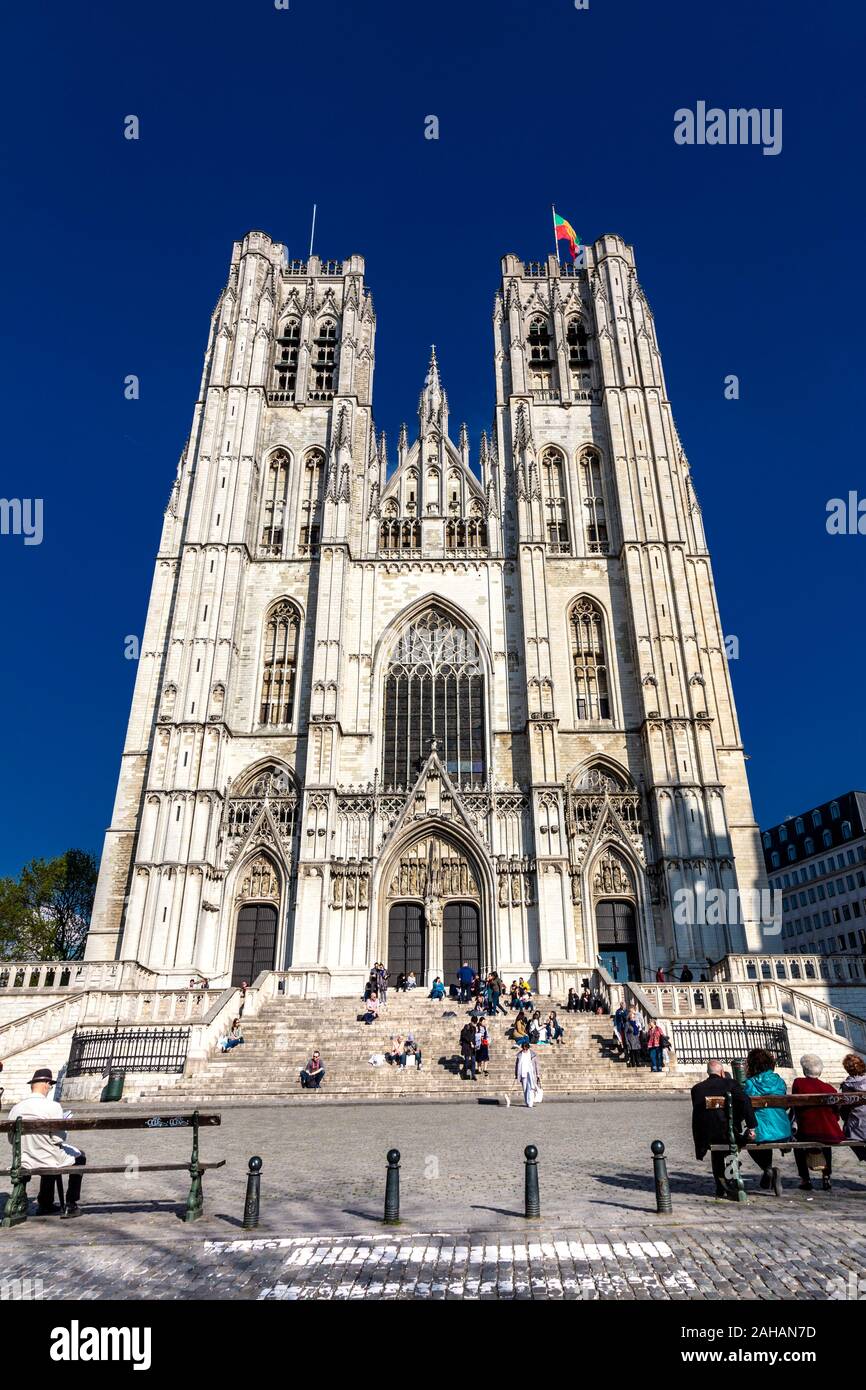 Wunderschne Kathedrale St Michael Und St Gudula Ebenbild