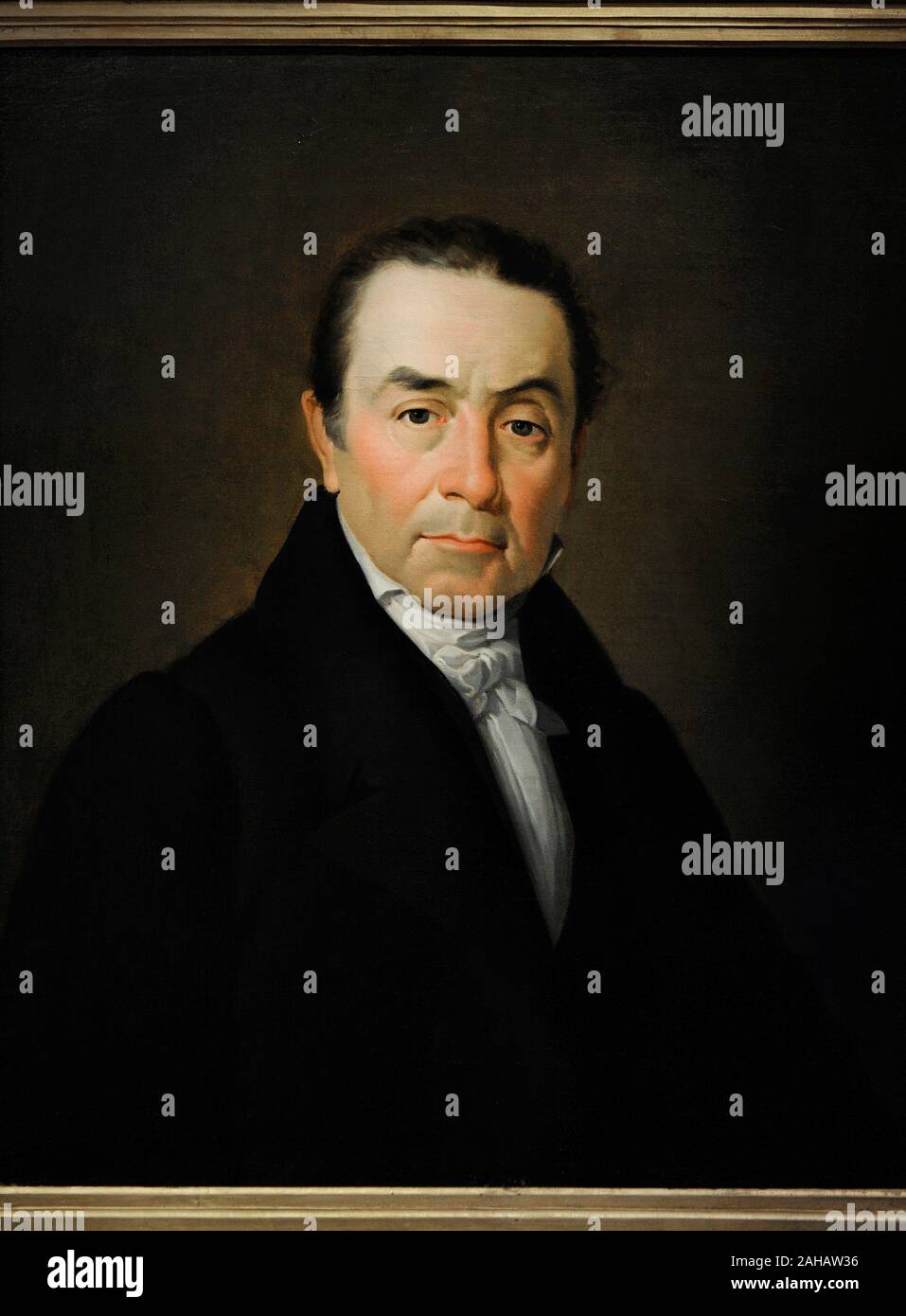 Bernardo Lopez Piquer (1799-1874). Spanischer Maler. Portrait der Banker Jaime Ceriola, Ca.1835. Museum der Romantik. Madrid. Spanien. Stockfoto