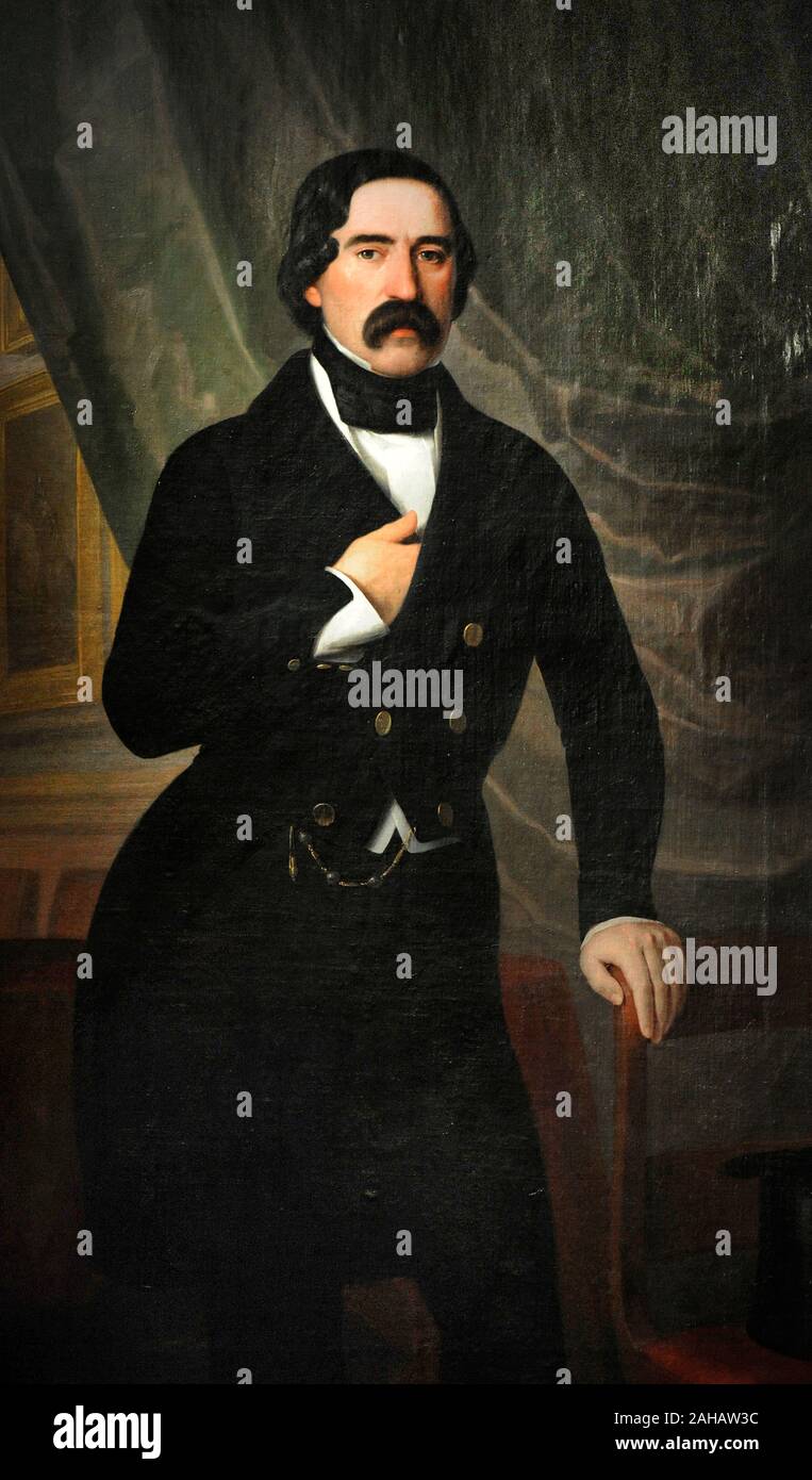 Nazario Carriquiri Ibarnegaray (1805-1884). Spanische Banker und Rancher. Portrait von Antonio María Esquivel y Suárez de Urbina (1806-1857), 1835. Museum der Romantik. Madrid. Spanien. Stockfoto