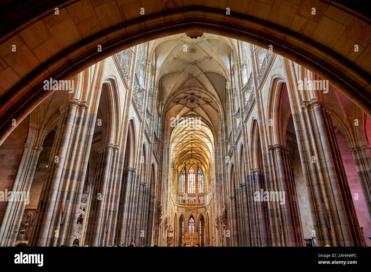In Prag in der Tschechischen Republik. St. Vitus Kathedrale Stockfoto