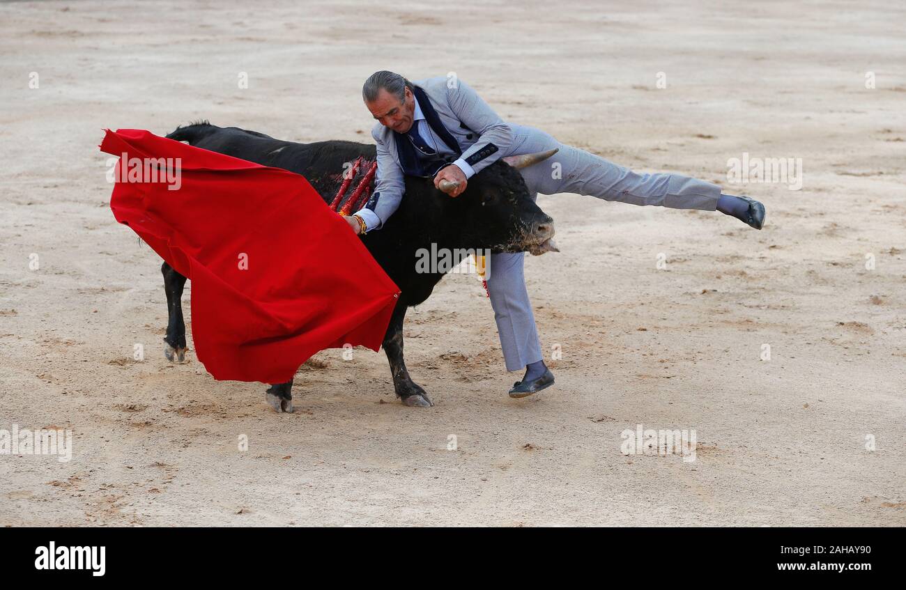 Stierkampf Corrida in der Ortschaft Inca im Spaniish Insel Mallorca Stockfoto