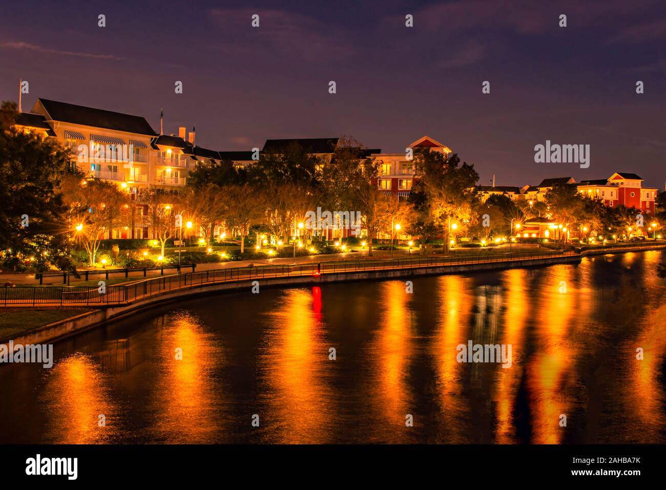 Orlando, Florida. Dezember 18, 2019. Boardwalk Resort in der Lake Buena Vista Gegend (12) Stockfoto