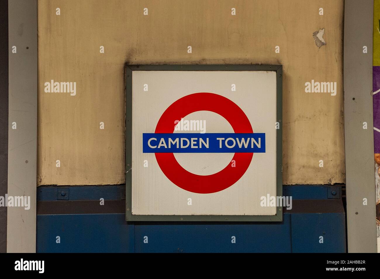 U-Bahnstation Camden Town, London, UK. Stockfoto