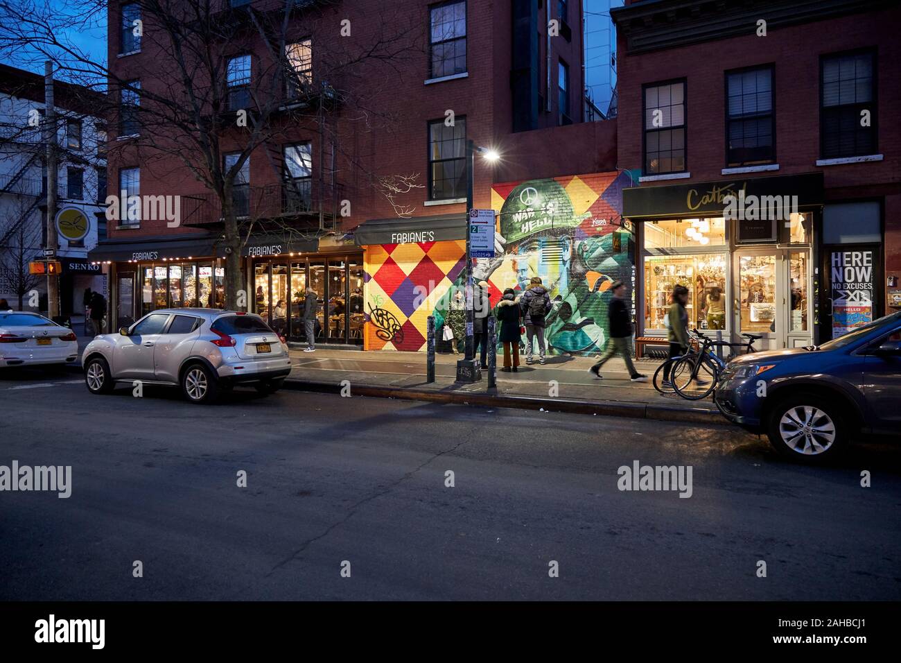 Gentrifizierung, Williamsburg, Brooklyn, New York City, USA, 27. Dez 2019 Stockfoto