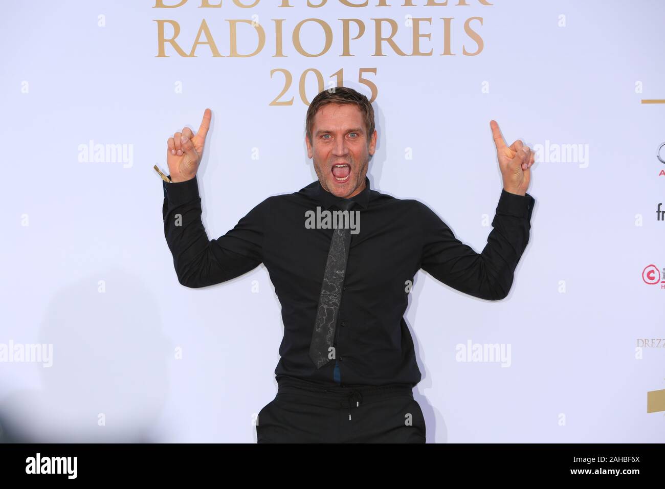 Peer Kusmagk bei der Verleihung vom Deutschen Radiopreis 2015 im Schuppen 52. Hamburg, 03.09.2015 Stockfoto