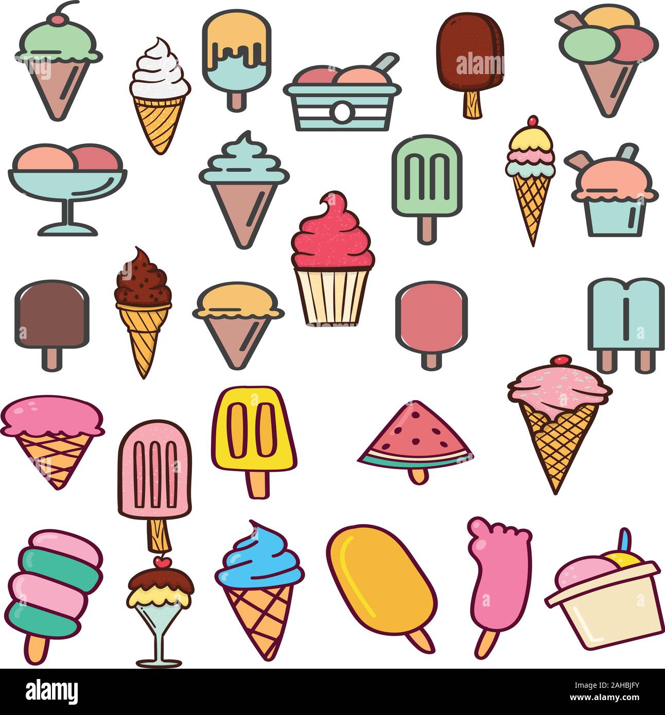 Sommer Eis, für die Förderung ihrer Produkte Stock Vektor
