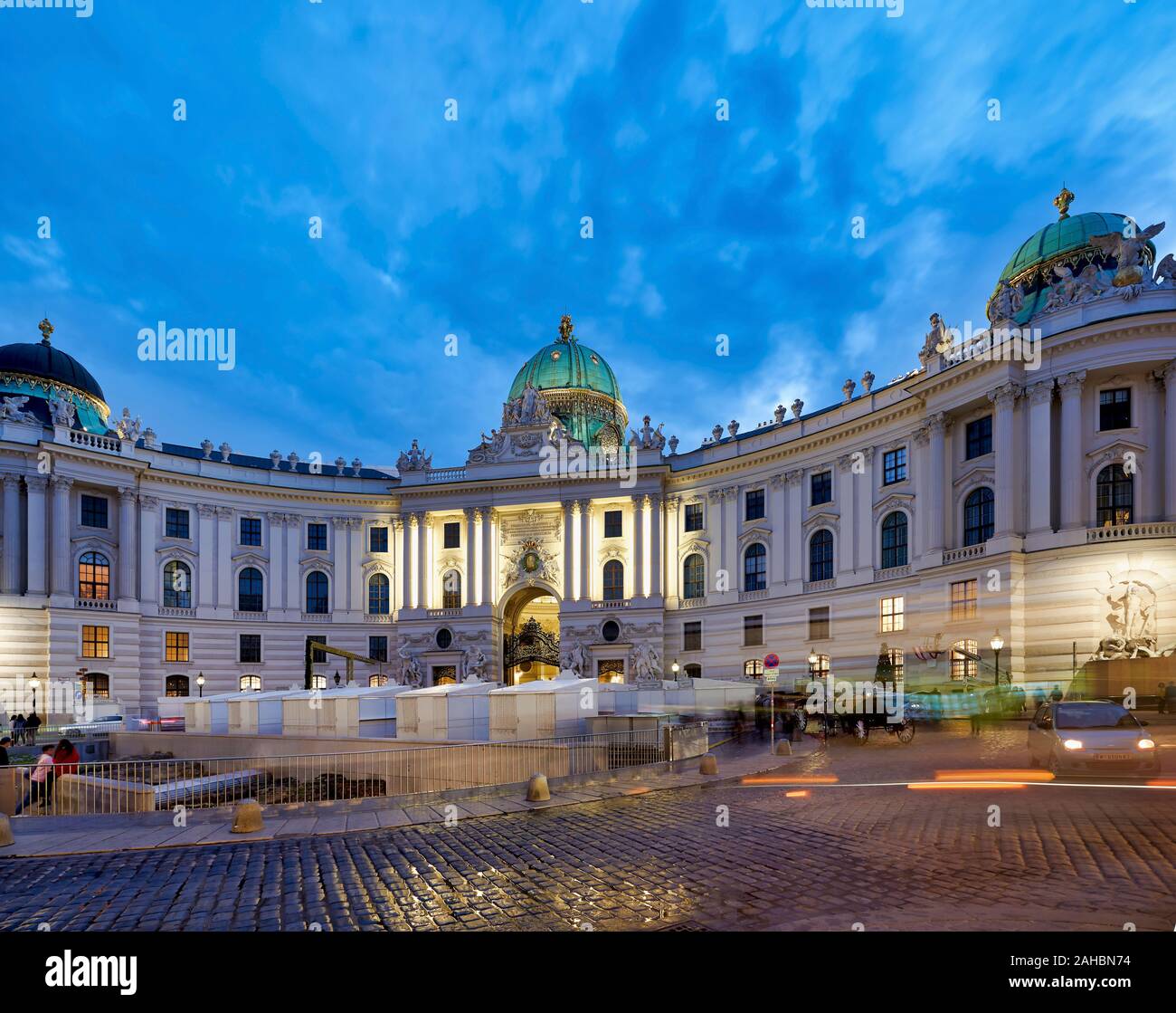 Hofburg in Michaeler Platz. Wien Österreich Stockfoto