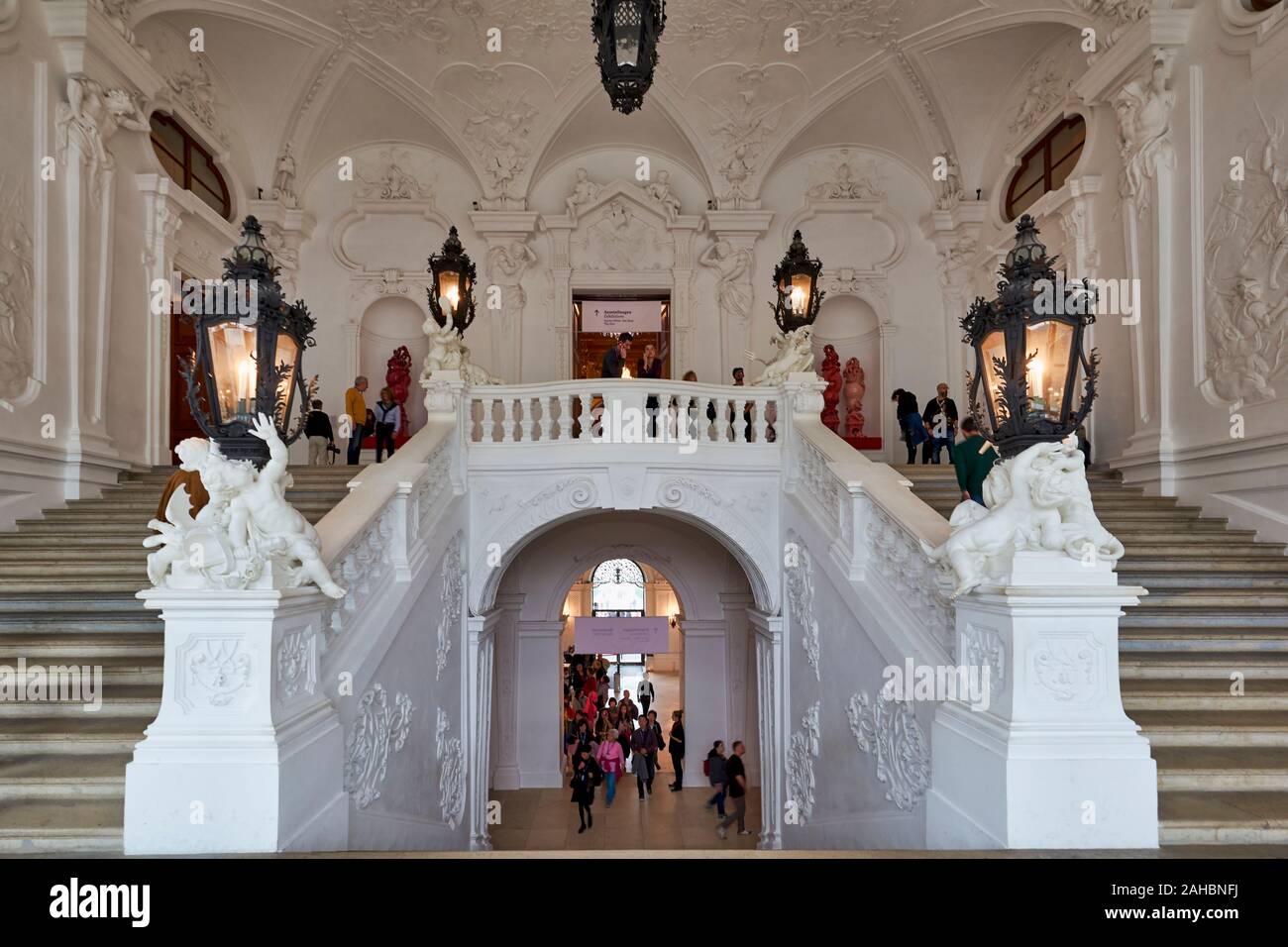 Belvedere Museum. Wien Österreich Stockfoto