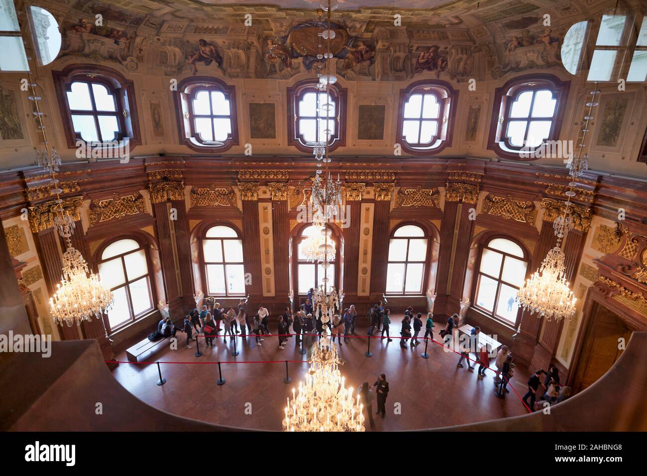Belvedere Museum. Wien Österreich. Stockfoto