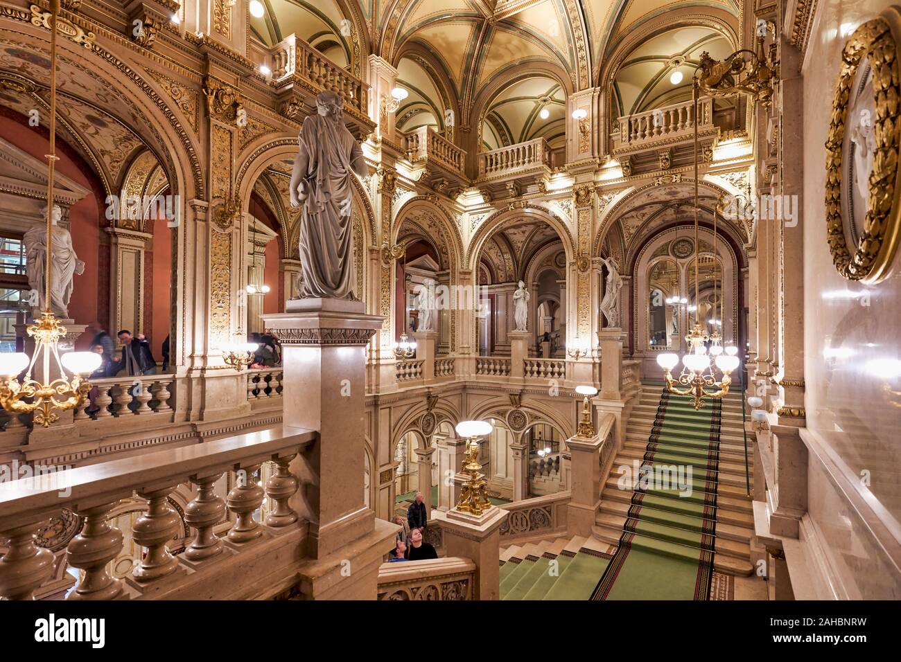 Die Wiener Staatsoper (Wiener Staatsoper) - Wien Österreich Stockfoto