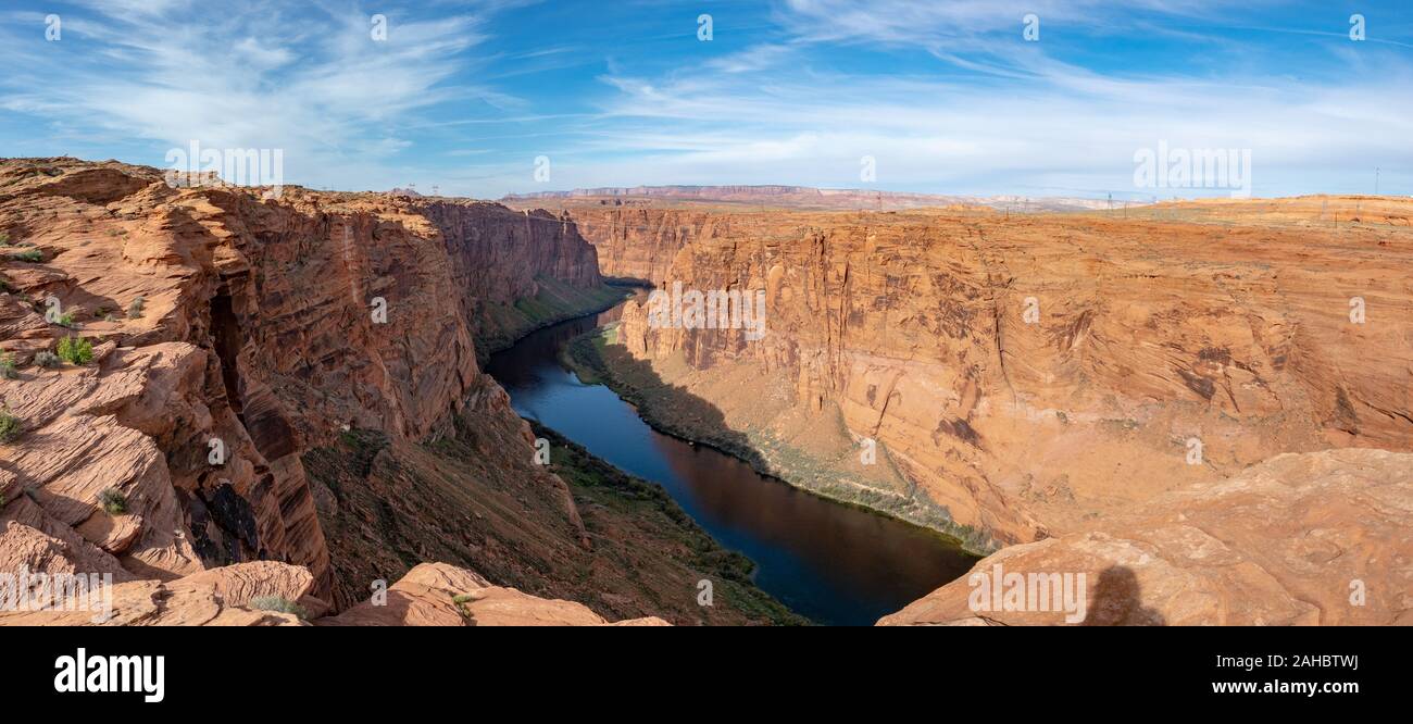 Colorado River, Glen Canyon Dam, Page, Arizona, USA. Anfang des Grand Canyon Stockfoto