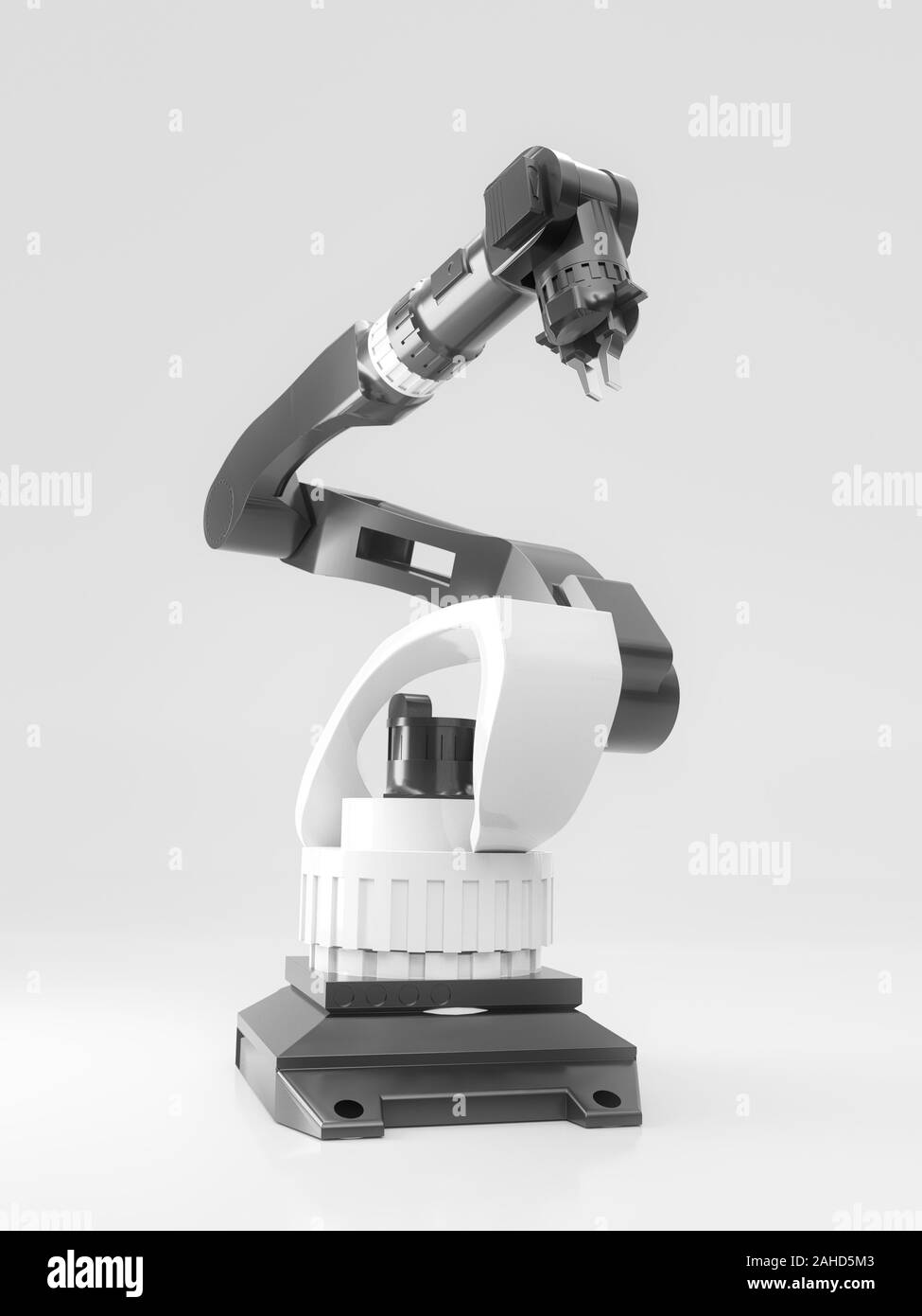 3D-Rendering des modernen computergesteuerten Arm Stockfoto
