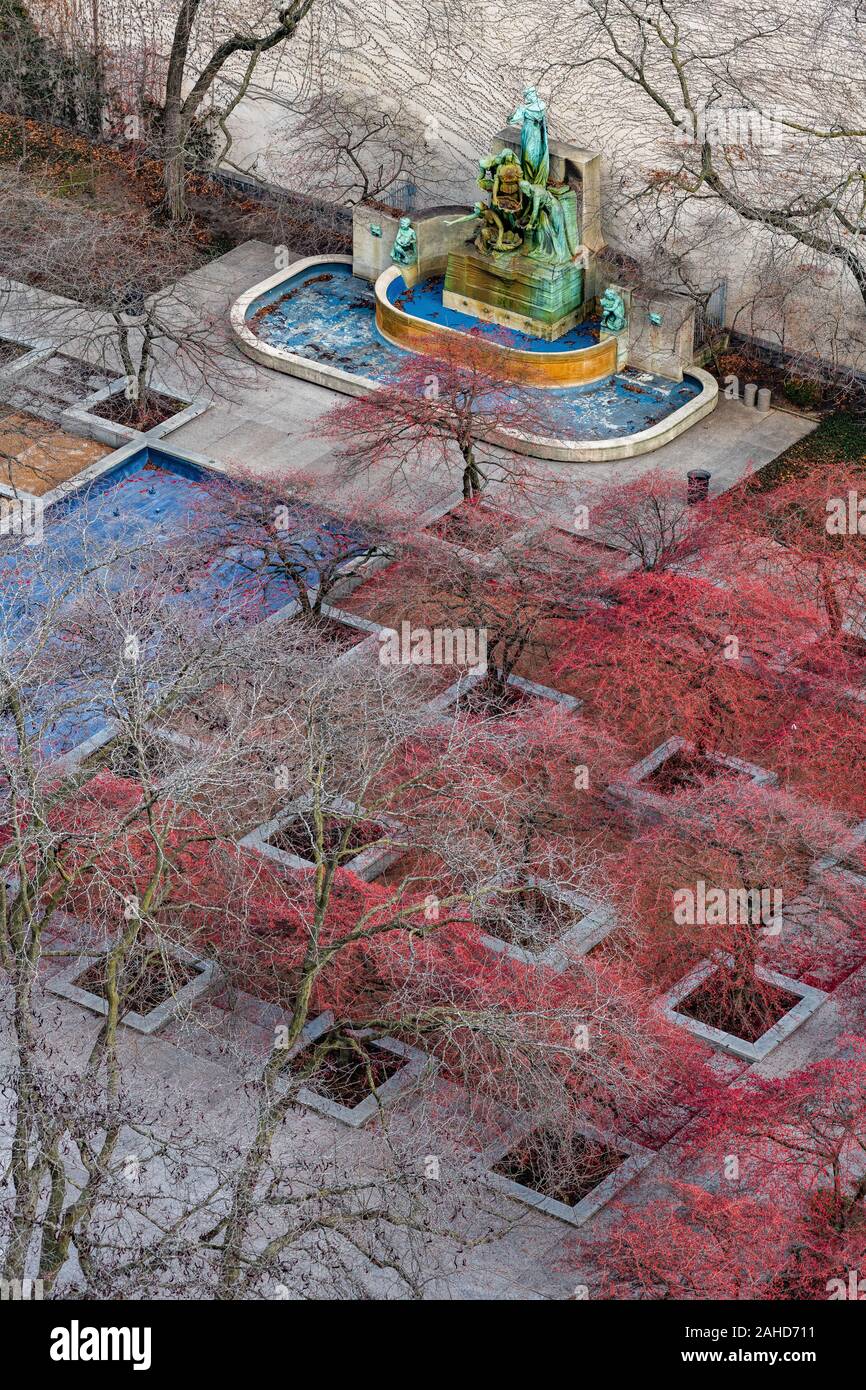 Art Institute of Chicago South Garden von Dan Kiley entworfen Stockfoto
