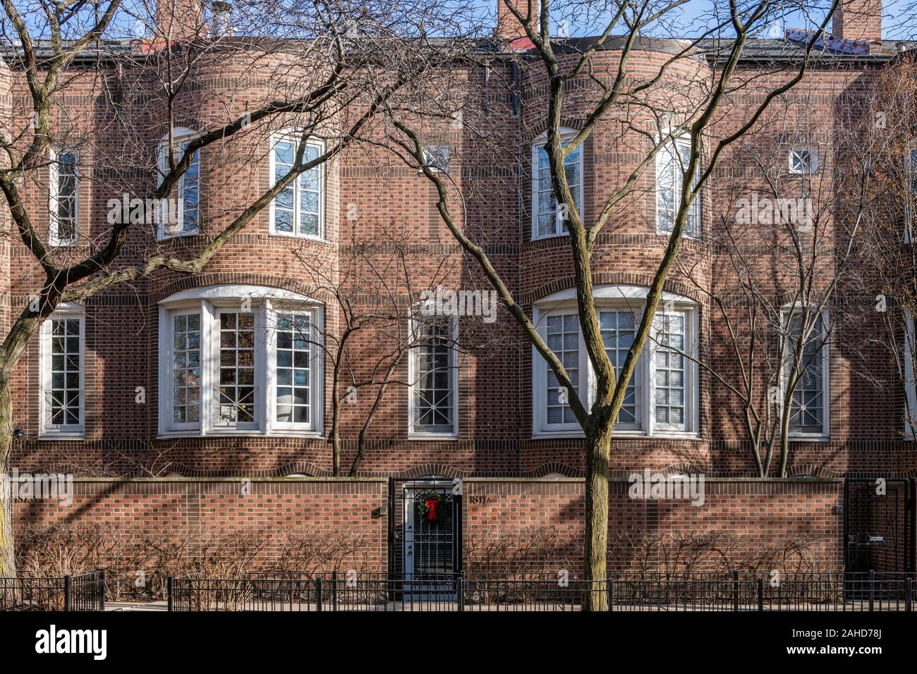 Unterkunft in der Nachbarschaft des Lincoln Park Stockfoto