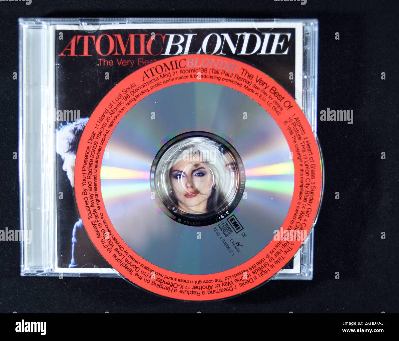 Musik-CD'S, Atomic Blondie Best Of CD. Stockfoto