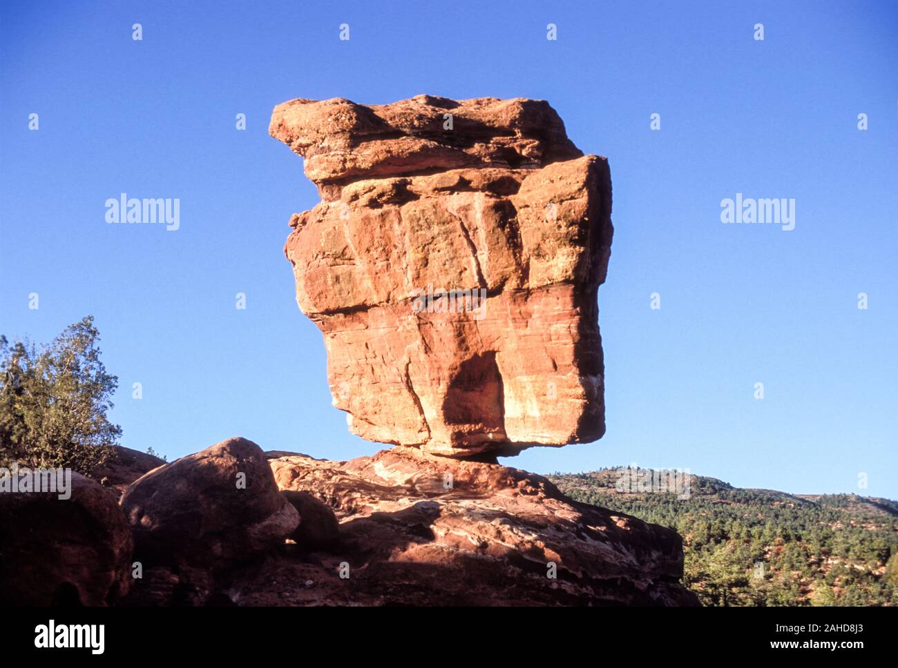 Balanced Rock, Garten der Götter, Manitou Springs, Colorado Stockfoto