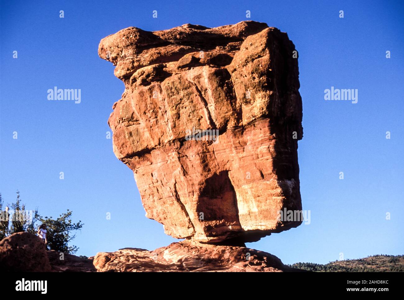 Balanced Rock, Garten der Götter, Manitou Springs, Colorado Stockfoto
