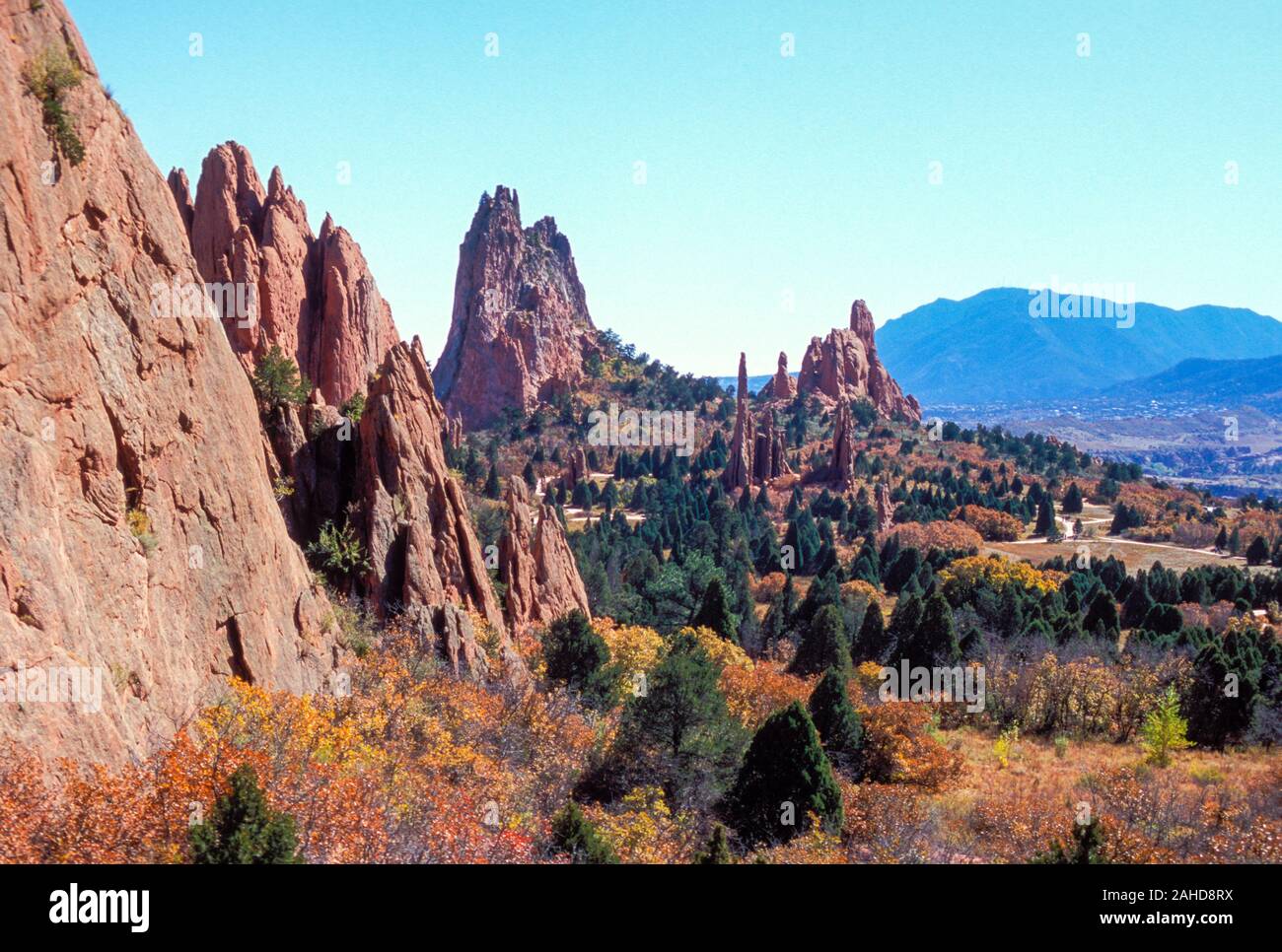 Cathedral Valley, Garten der Götter, Manitou Springs, Colorado Stockfoto