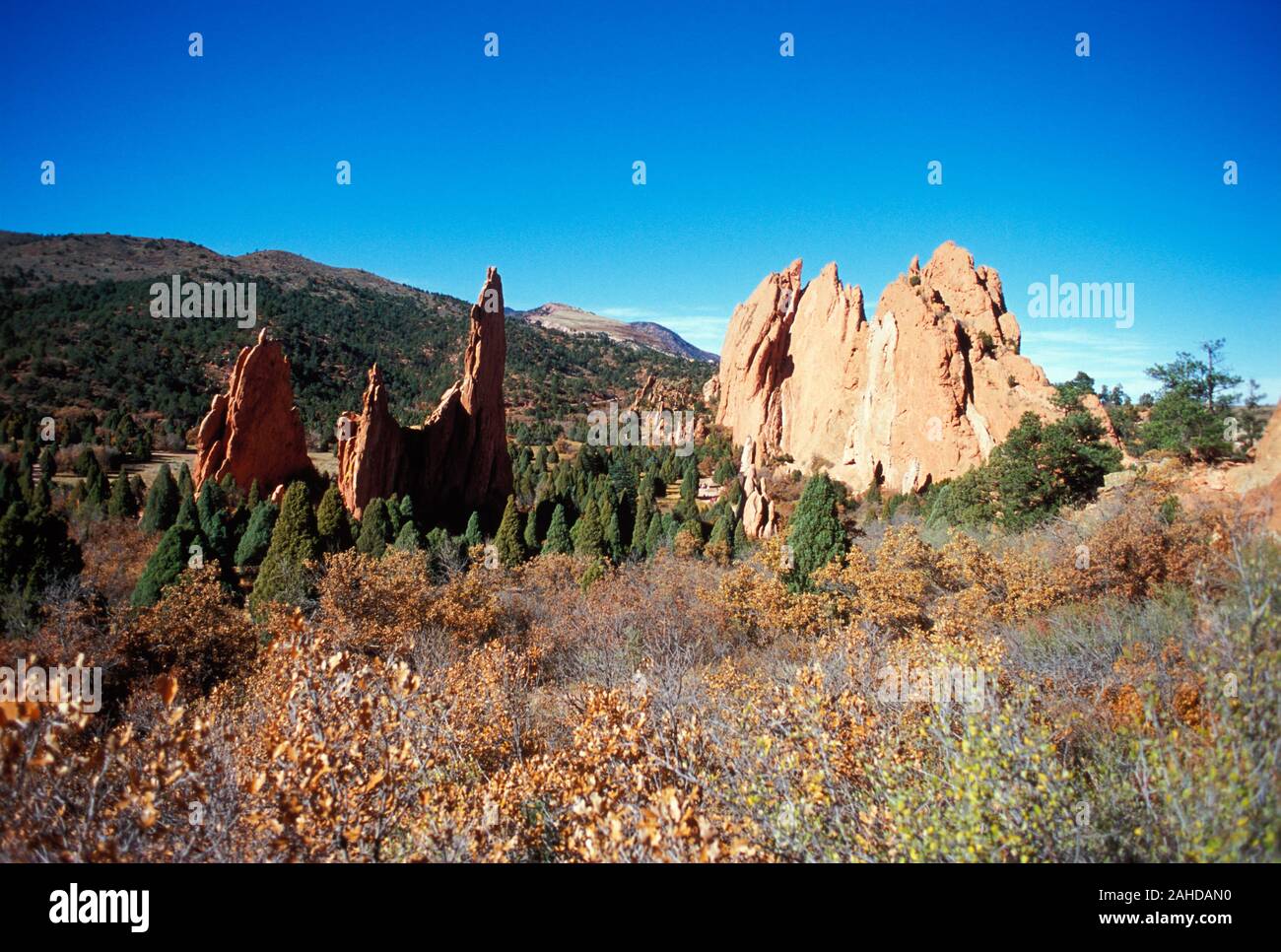 Die Türme des Doms, der Garten der Götter, Manitou Springs, Colorado Stockfoto