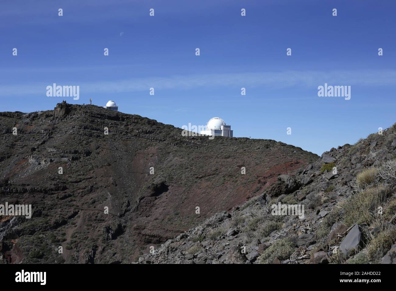 Observatorium auf La Palma - Kanarische Inseln - Roque de Los Muchachos Stockfoto