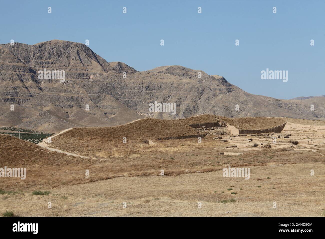 Website der antiken Siedlung der iranischen Völker an Nisa im heutigen Turkmenistan Stockfoto
