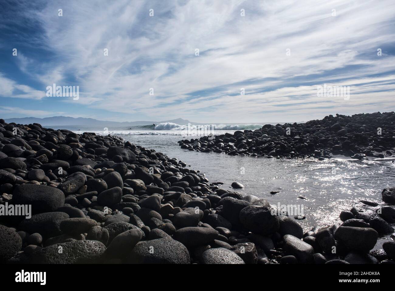 San Miguel Strand, Ensenada, Mexiko Stockfoto