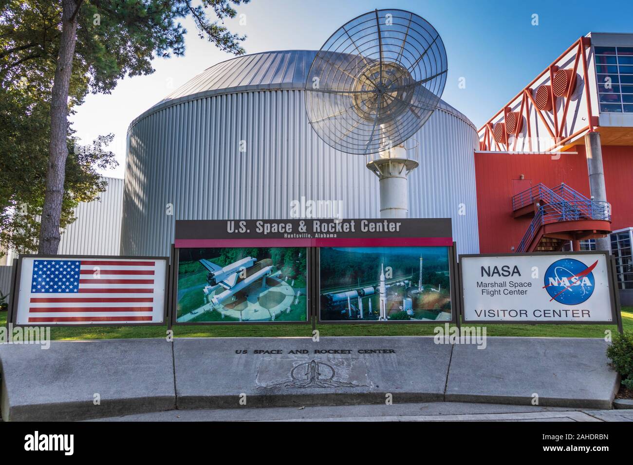 Us-Space und Rocket Center Museum am Marshall Space Flight Center in Huntsville, Alabama. Stockfoto