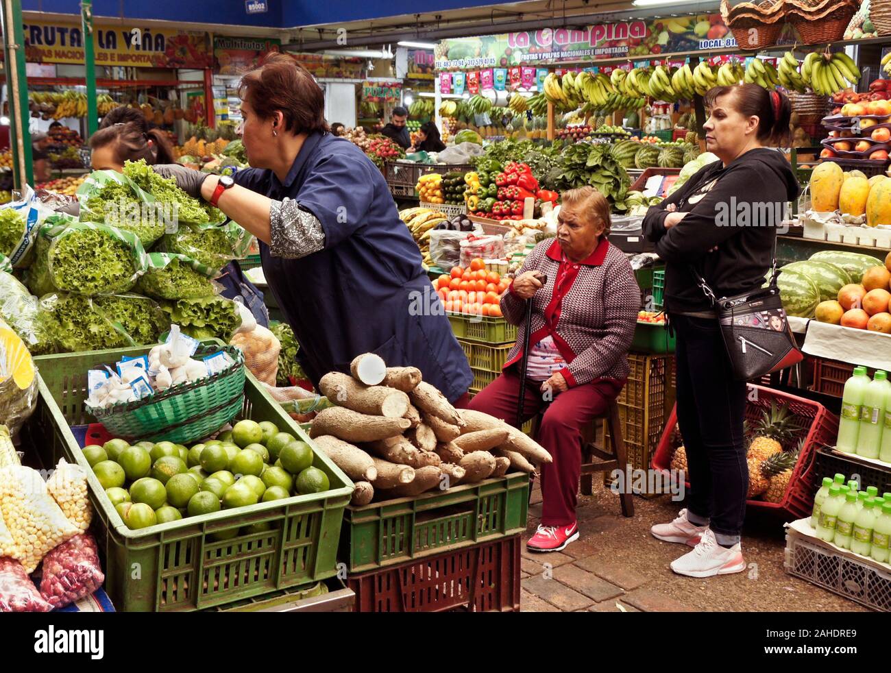 Paloquemao produzieren Markt, Bogota, Kolumbien Stockfoto