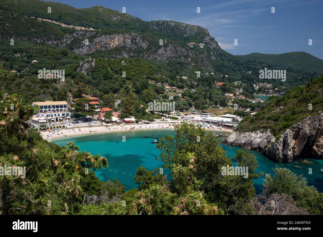 Paleokastritsa, Korfu, Griechenland Stockfoto